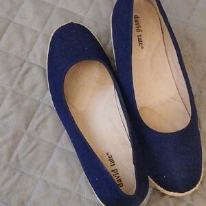 David Tate Deep Blue Espadrilles